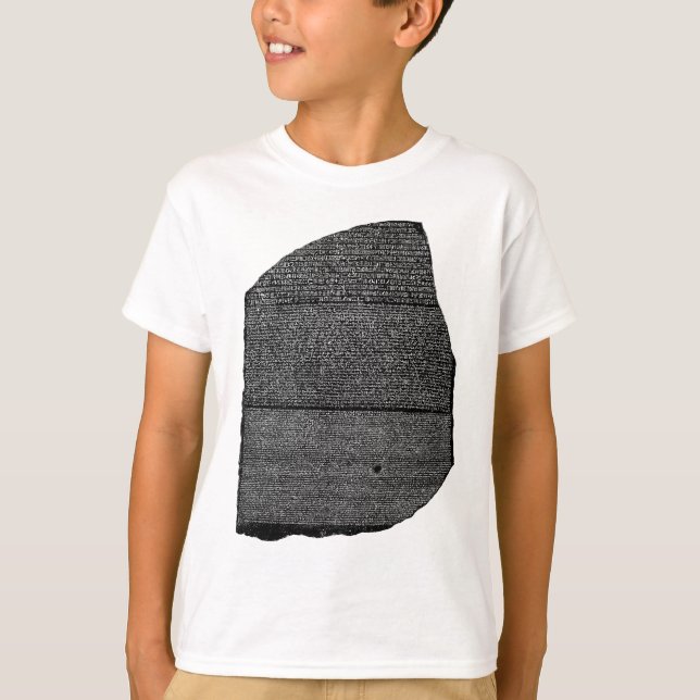 The Rosetta Stone Egyptian Granodiorite Stele T-Shirt (Front)