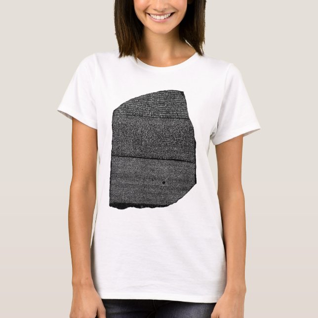 The Rosetta Stone Egyptian Granodiorite Stele T-Shirt (Front)