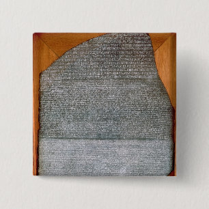 The Rosetta Stone, from Fort St. Julien, Pinback Button