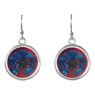 The Rosette Nebula drop earrings