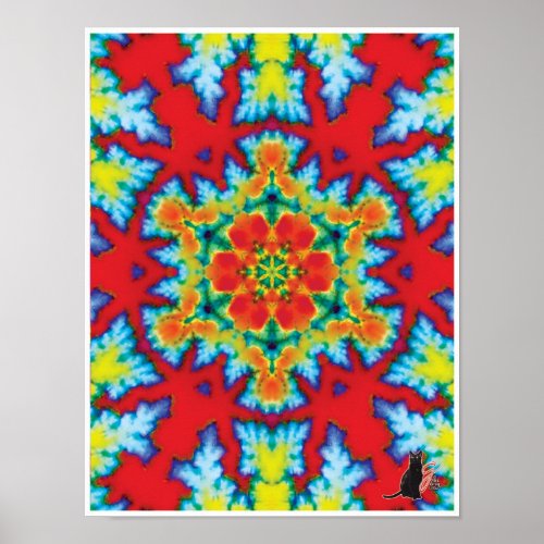 The Rosey Kinetic Collage Kaleidoscope Poster