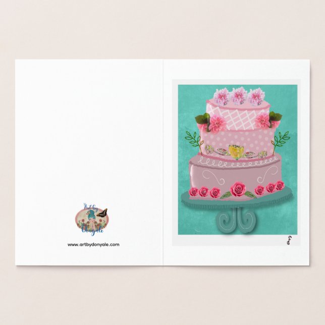 The Rosy Celebration Foil Card (Inside)