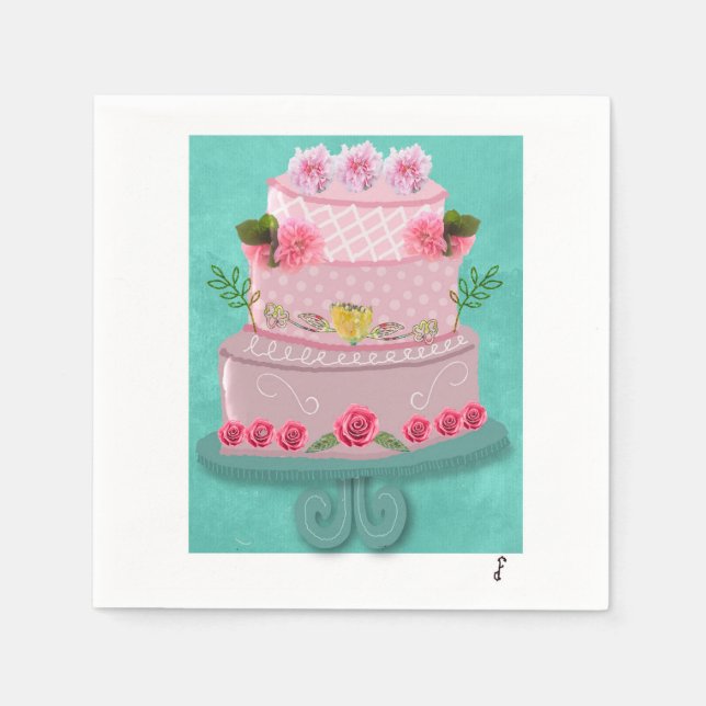 The RosyCelebration Napkins (Front)