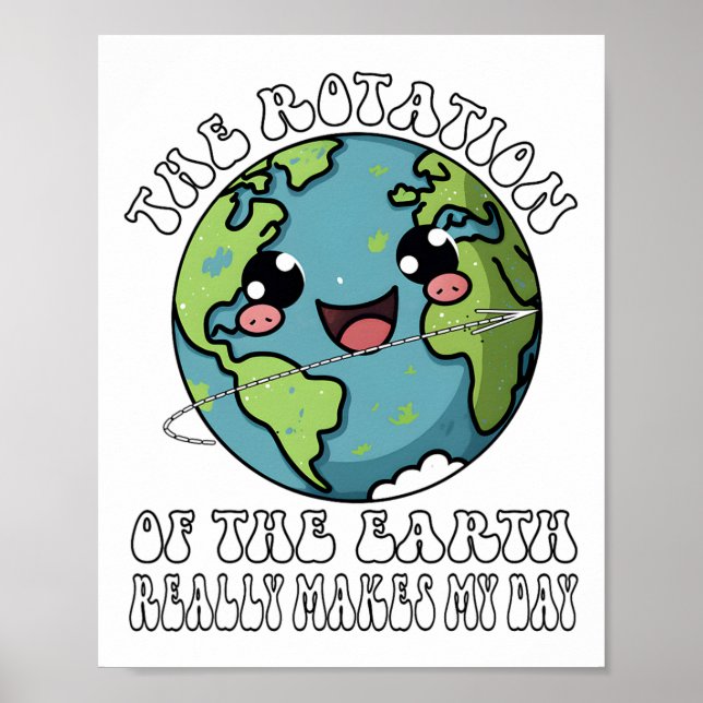 The Rotation Of The Earth Really Makes My Day  Poster (Front)