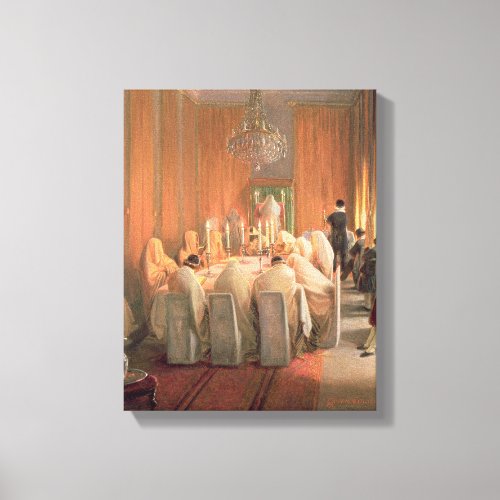 The Rothschild Family at Prayer Canvas Print