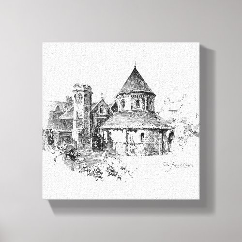 The Round Church Canvas Print