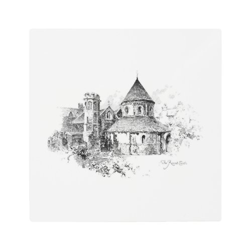 The Round Church Metal Print