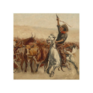 The Roundup Western Art by Frederic Remington