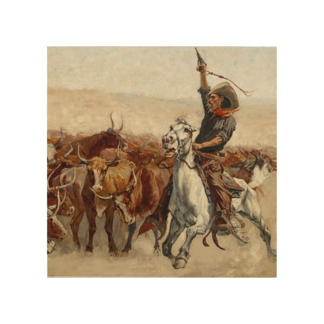 The Roundup Western Art by Frederic Remington (Front)