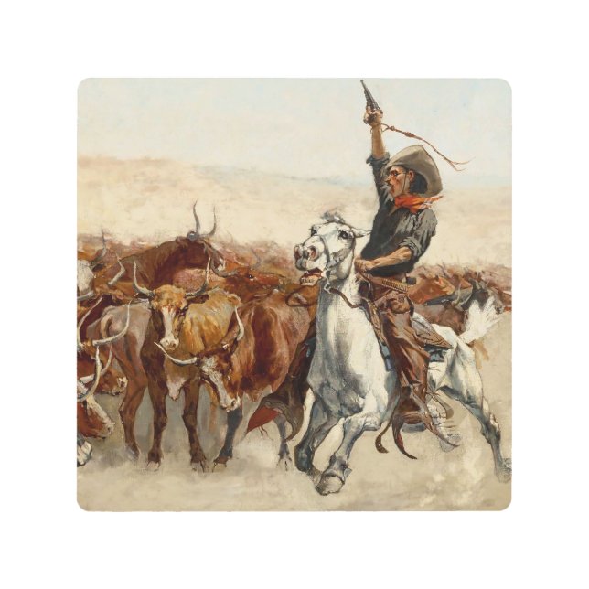 The Roundup Western Art by Frederic Remington (Front)