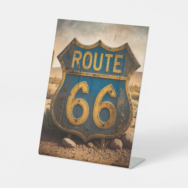 THE ROUT 66 PEDESTAL SIGN (Front)