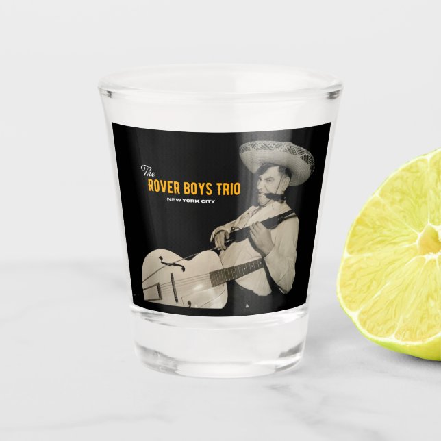 The Rover Boys Trio "Wild Man" Shot Glass (Front)