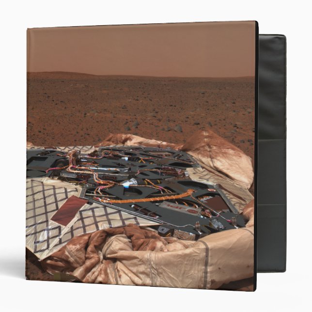 The rover's landing site 3 ring binder (Front/Inside)