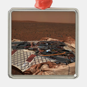 The rover's landing site metal ornament