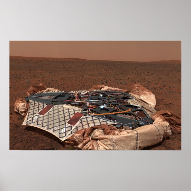 The rover's landing site poster (Front)