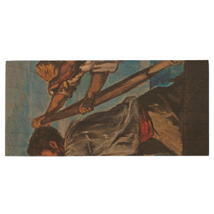 The Rowers (by Hans von Marées) Wood Flash Drive