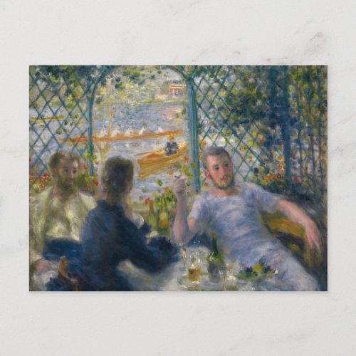 The Rowers Lunch by Pierre_Auguste Renoir Postcard