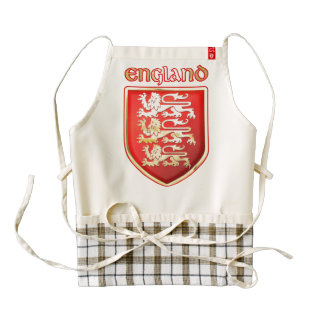 The Royal Arms of England Zazzle HEART Apron
