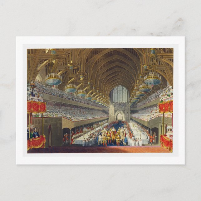 The Royal Banquet, First Course, from an album cel Postcard (Front)