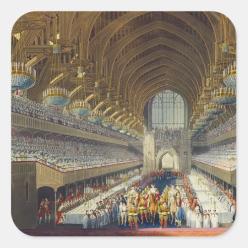 The Royal Banquet First Course from an album cel Square Sticker