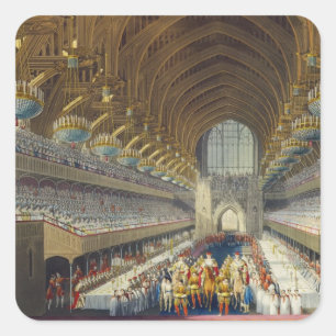 The Royal Banquet, First Course, from an album cel Square Sticker