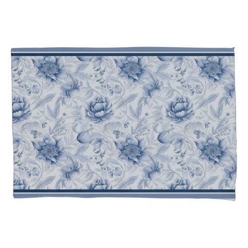 The Royal Blue Porcelain Floral Pattern Vol1 Pillow Case