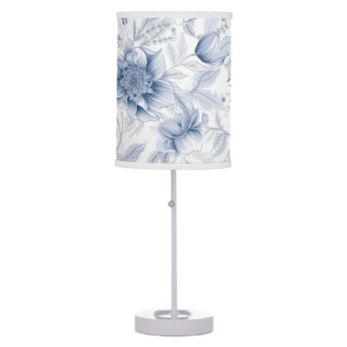 The Royal Blue Porcelain Floral Pattern Vol1 Thro Table Lamp