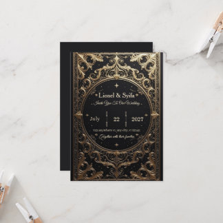 The Royal Choice: "Royal Baroque Wedding Invitatio Invitation