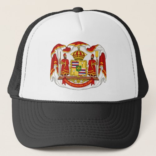 The Royal Coat of Arms of the Kingdom of Hawaii Trucker Hat