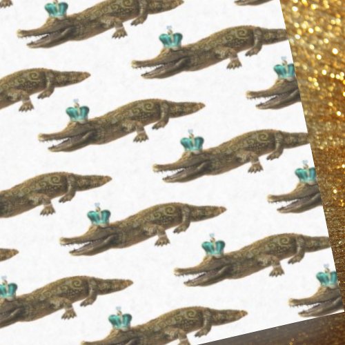 The Royal Croc _ Jewel Alligator Tissue Paper