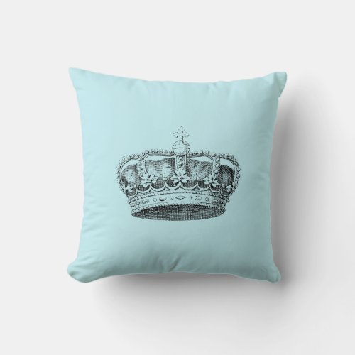 The Royal Crown Throw Pillow