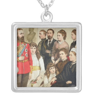The Royal Family, 1880 Silver Plated Necklace