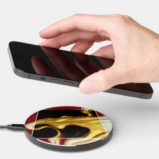 The Royal Flow - Liquid Gold Luxury Liquid Gold Wireless Charger