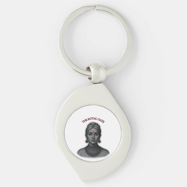 The Royal Gaze - Indian Queen Lin Keychain (Front)
