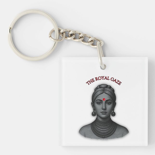 The Royal Gaze - Indian Queen Lin Keychain (Front)