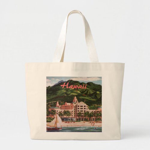 The Royal Hawaiian Hotel Large Tote Bag