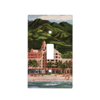 The Royal Hawaiian Hotel Light Switch Cover by vintageamerican at Zazzle