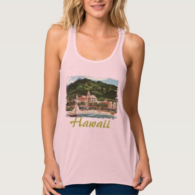The Royal Hawaiian Ladies T-Shirt Tank Top (Front)