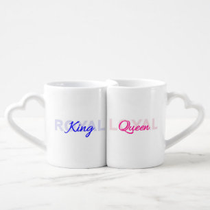 The Royal King & Loyal Queen Pair Coffee Mug Set
