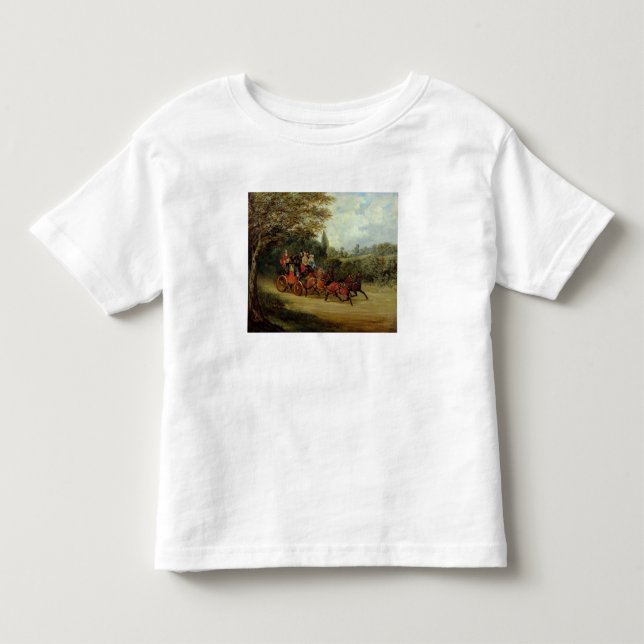 The Royal Mail Coach with Passengers (oil on canva Toddler T-shirt (Front)