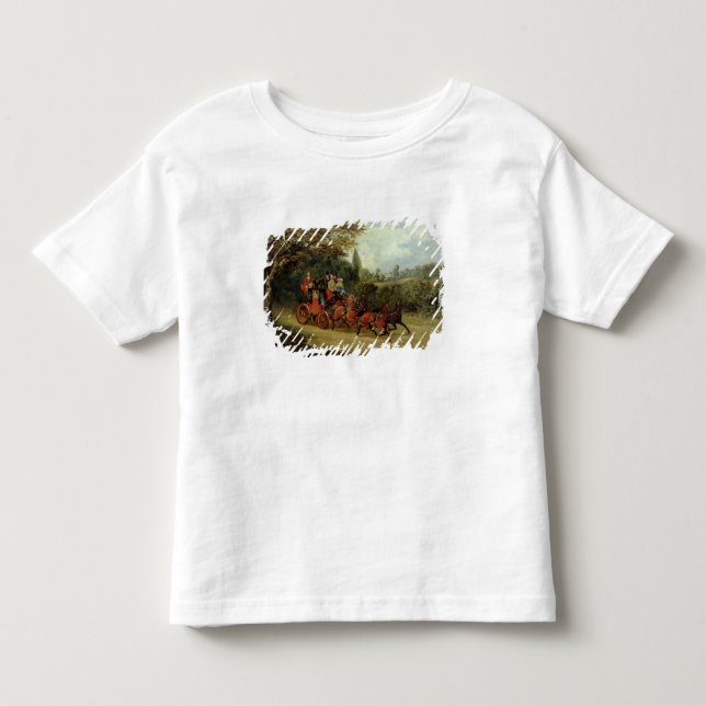 The Royal Mail Coach with Passengers (oil on canva Toddler T-shirt (Front)