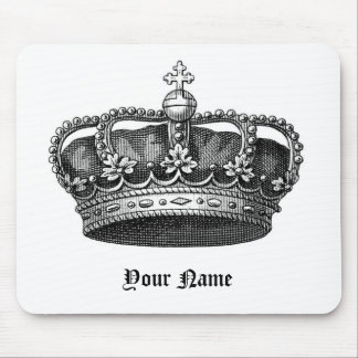 The Royal Me, Victorian Crown Mouse Pad, w/Name Mouse Pad