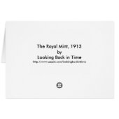 The Royal Mint, 1913 Cards (Back Horizontal)