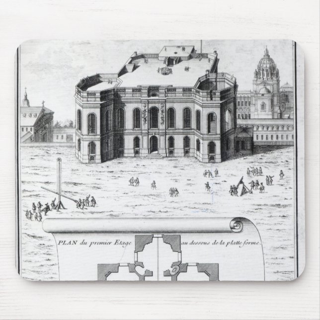The Royal Observatory in Paris, 1741 Mouse Pad (Front)