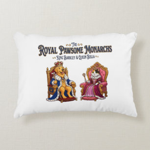 The Royal Pawsome Monarchs Accent Pillow