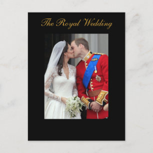 The Royal Wedding Prince William Kate Middleton Postcard