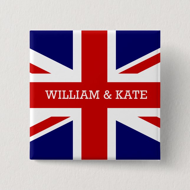 The Royal Wedding - William & Kate Pinback Button (Front)