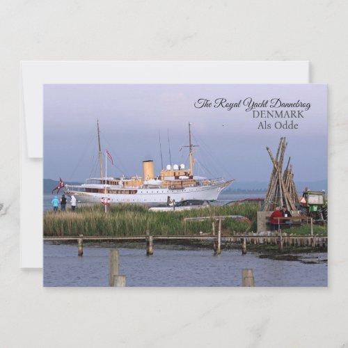 The Royal Yacht Dannebrog Greeting Card Holiday Card