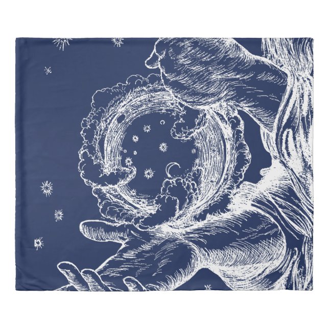 The Rubaiyat of Omar Khayyam Creation Duvet Cover (Front)