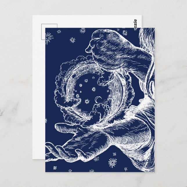 The Rubaiyat of Omar Khayyam Creation Postcard (Front/Back)